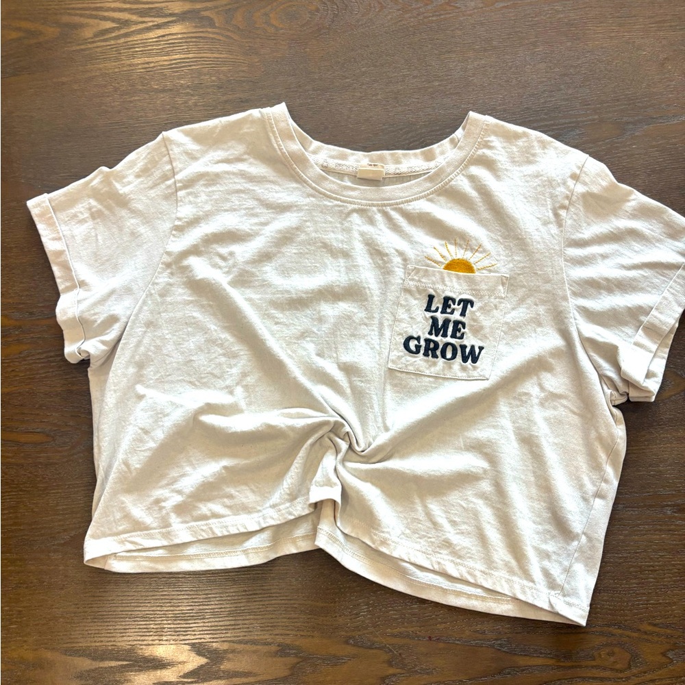 Recycled Threads “Let Me Grow” XL T-shirt